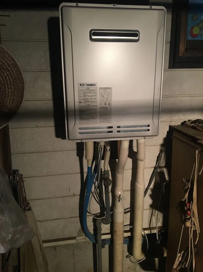 屋外給湯器入替工事